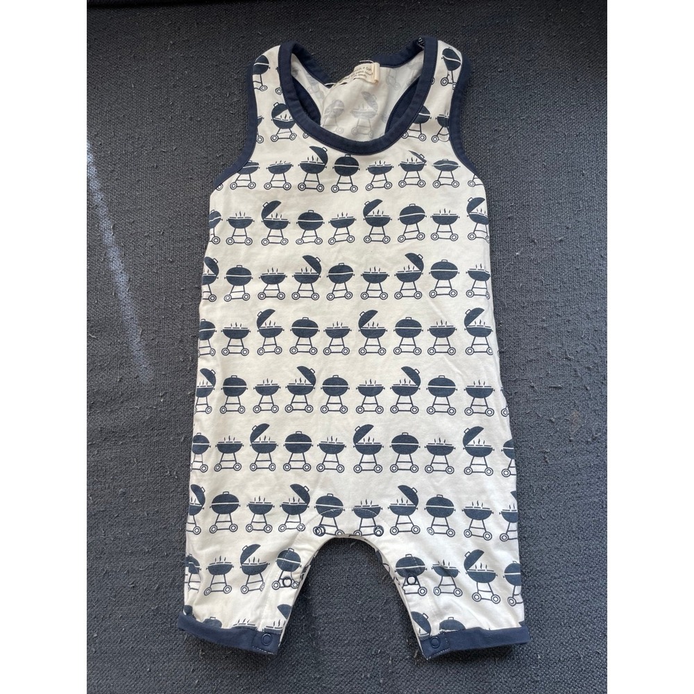 Monica and Andy grill print one piece